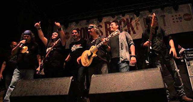 The members of Khaos in somos rock rock fest.